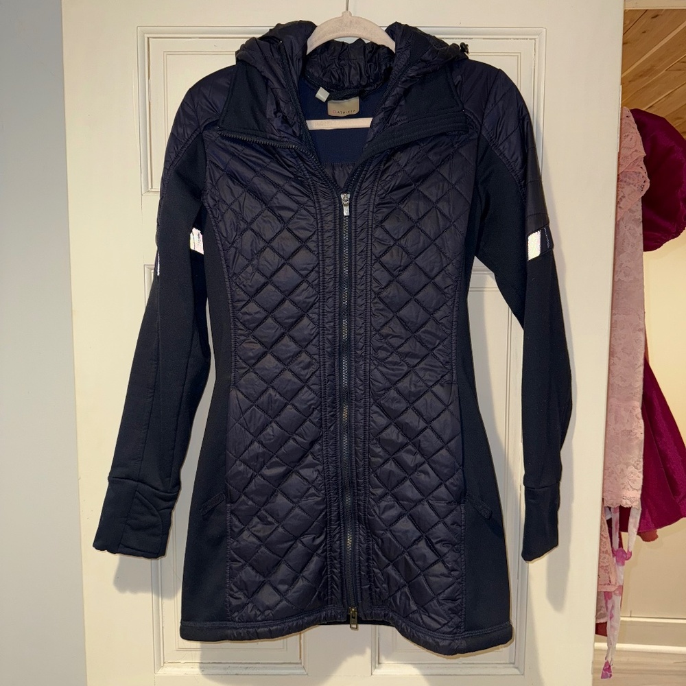 Athleta Navy Quilted Jacket